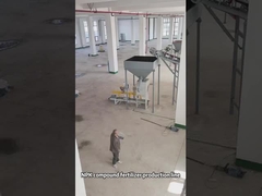 Linea di produzione di fertilizzanti composti 4TPH a doppio rullo in fase di installazione