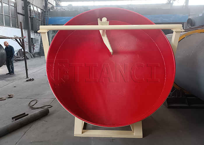Polvere di ferro a granuli Granulatore di fertilizzante organico a disco di macchina 0,5-6T/H