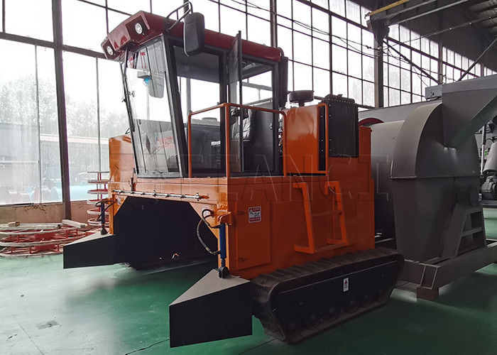 Macchina per la trasformazione del compost a motore diesel di tipo crawler 500-1800m3/h Capacità Processore di fermentazione del letame organico