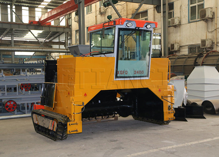 Macchina per la trasformazione del compost a motore diesel di tipo crawler 500-1800m3/h Capacità Processore di fermentazione del letame organico