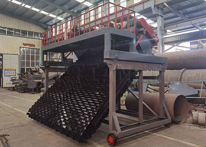 Tipo di piastra a catena elettrica Compost Turner Fermentazione di letame animale Compost Machine