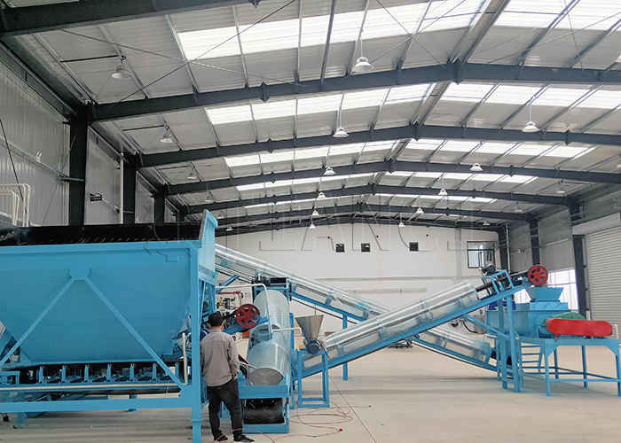 Linea di produzione di concime per il campo Linea di produzione di fertilizzanti organici in polvere per paglia