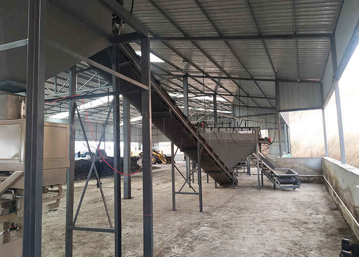 Linea di produzione di fertilizzanti in polvere Livestock and Poultry Manure Production Line Fertilizzanti organici in polvere Linea di produzione di fertilizzanti organici