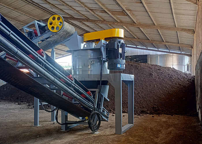 Linea di produzione di fertilizzanti composti in polvere di compost Linea di produzione di fertilizzanti organici in polvere