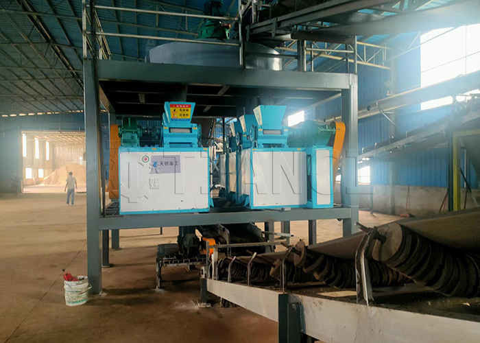 Linea di produzione di granulazione di fertilizzanti al cloruro di ammonio Linea di produzione di granulatori per polvere a rotelle