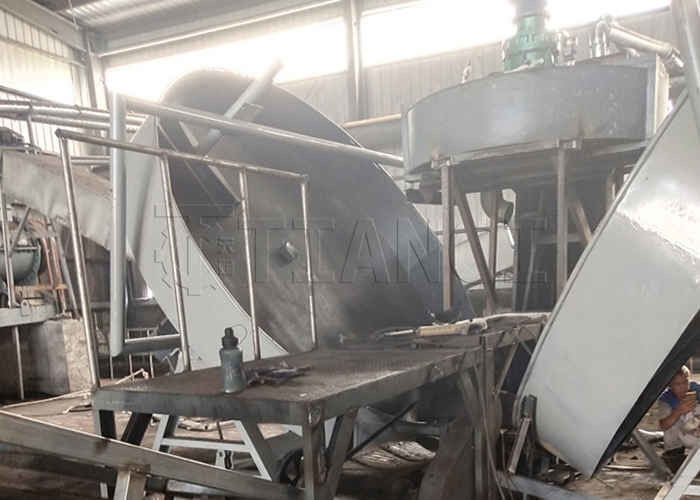 Linea di produzione di concimi organici Granulatore a disco per concimi animali per concimi
