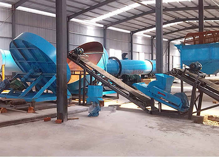 Linea di produzione di concimi organici Granulatore a disco per concimi animali per concimi