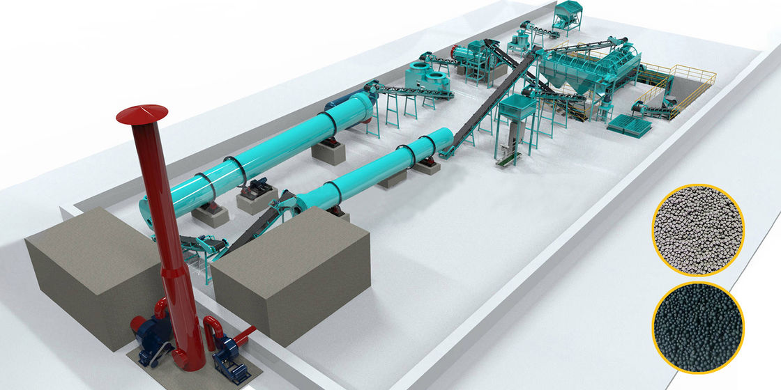 Linea di produzione di fertilizzanti organici Linea di produzione di fertilizzanti composti Linea di produzione NPK Linea di produzione di fertilizzanti misti