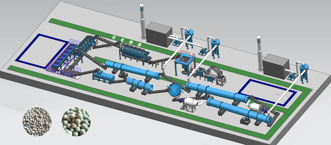 Linea di produzione di fertilizzanti organici Linea di produzione di fertilizzanti composti Linea di produzione NPK Linea di produzione di fertilizzanti misti