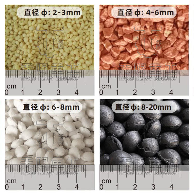 Granulatore a rotolo secco per la produzione di solfato di potassio e granuli di dimensioni da 2 a 30 mm con granulatore di fertilizzante