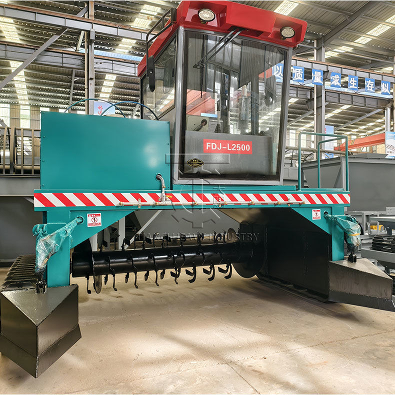 Natural Organic Fertilizer Composting Solutions: Groove Type Compost Turner,  Windrow Turner & Fermentation Tank_China