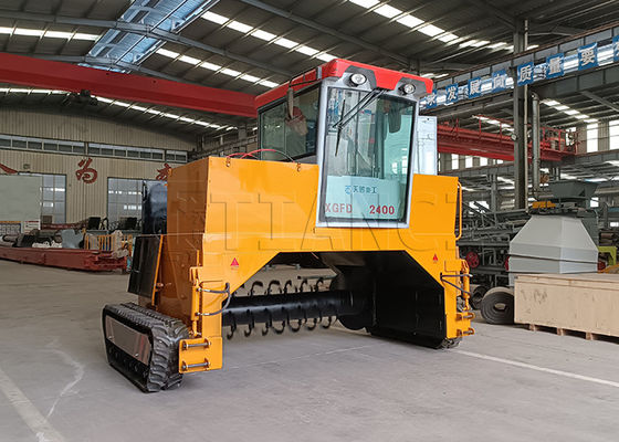 Attrezzatura per la fermentazione del letame organico, rivoltatore per compost