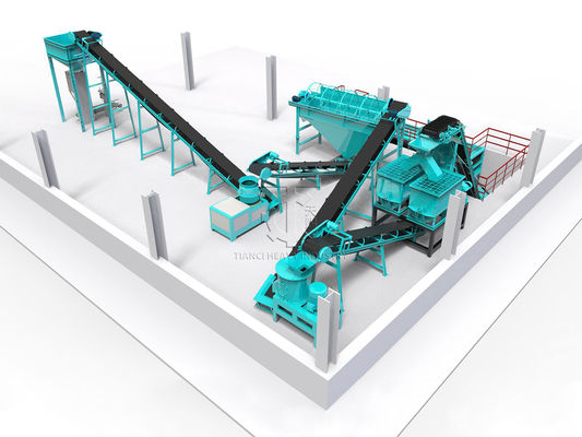 Macchine per la produzione di mangimi per polli Linea di produzione di fertilizzanti per pollame Equipaggiamento Linea di produzione di granulatori a stampo piatto