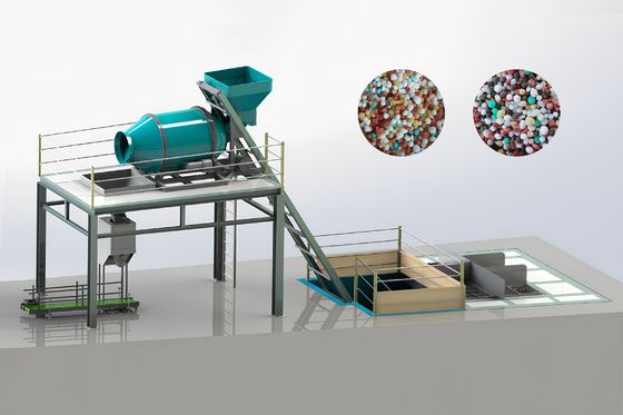 Linea di produzione di fertilizzanti per miscele sfuse Linea di produzione di miscelatori di fertilizzanti potassici