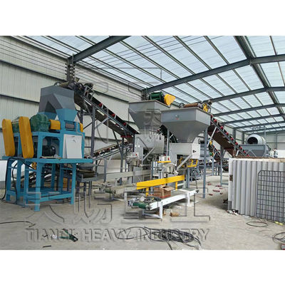 Linea di produzione di granulazione secca di solfato di potassio per fertilizzanti con granulatore a pressione secca